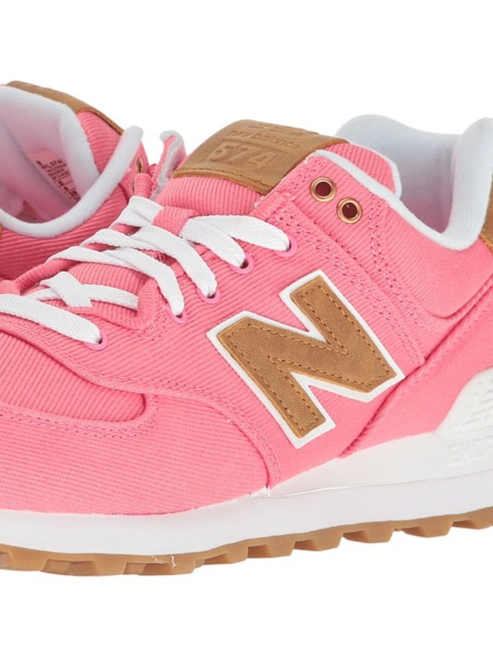 New Balance Classics - ML574CDA (Solar Pink/Beeswax) Women's Running Shoes - Picture 3 of 6